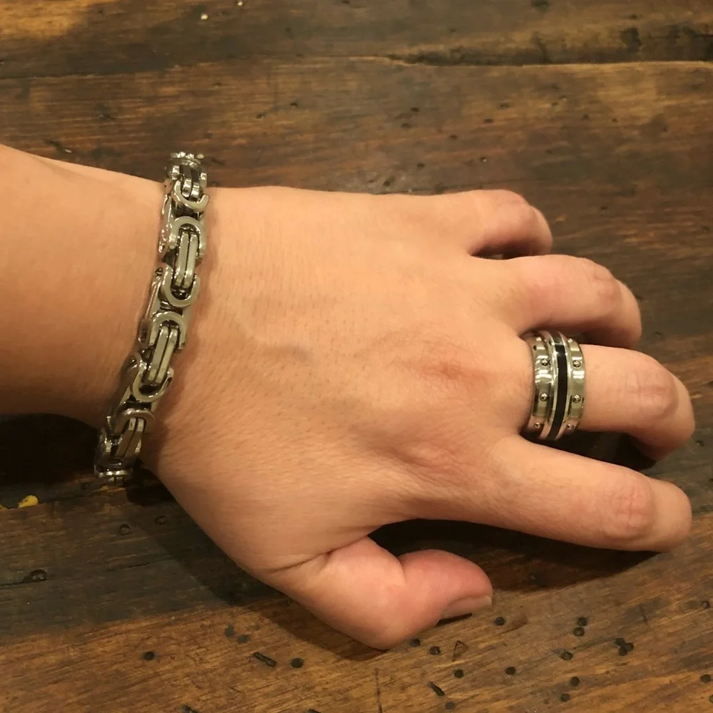 316L Stainless Steel Spinning Ring for Men